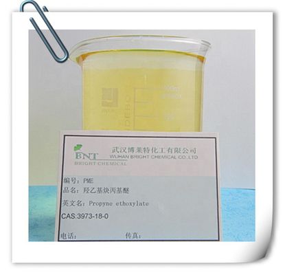 مادة إضافية لطلاء النيكل PME CAS 3973-18-0/Propynol ethoxylate 98% سائل أصفر فاتح